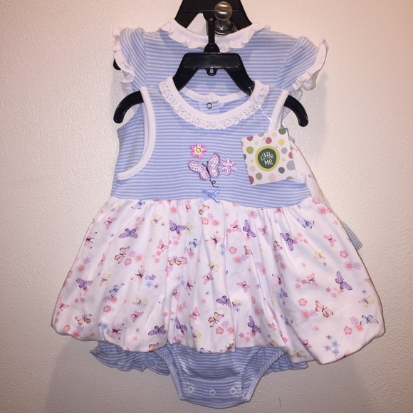 little me baby girl rompers